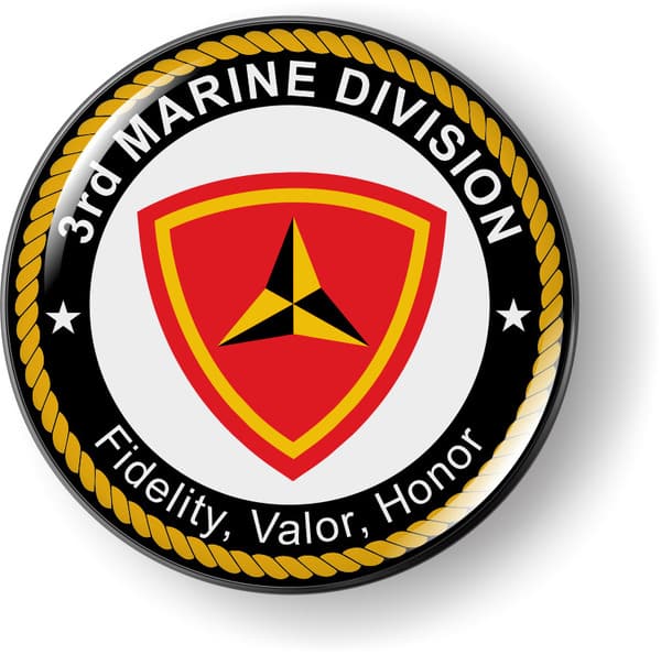 USMC - 3rd Marine Division Emblem